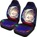 Anya Spy X Family Dog Love You To The Moon Galaxy Premium Custom Car Seat Covers Decor Protectors Nearkii