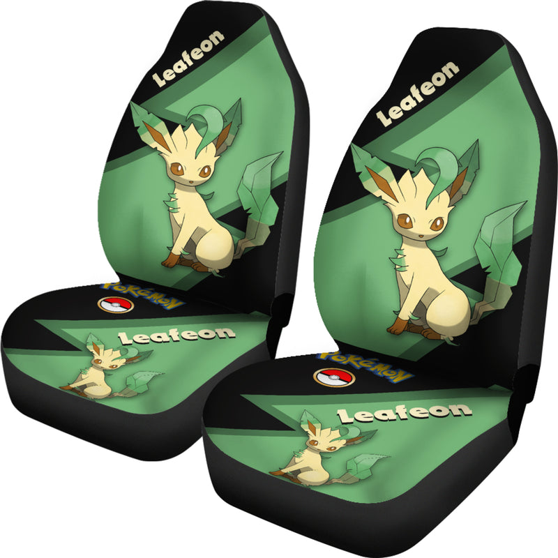 Leafeon Eevee Evolution Pokemon Premium Custom Car Seat Covers Decor Protectors Nearkii