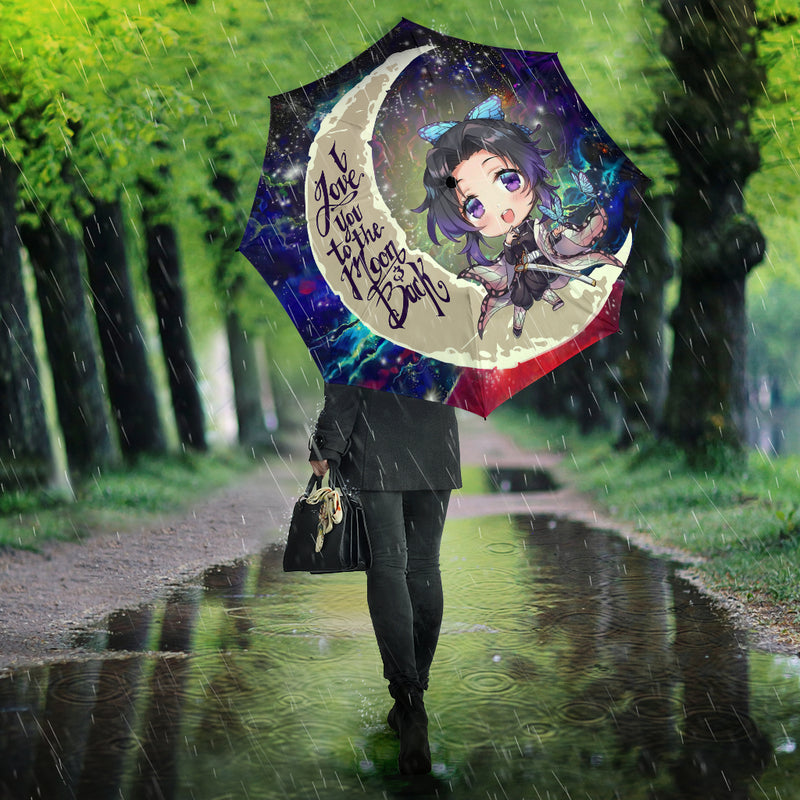 Shinobu Demon Slayer Love Love You To The Moon Galaxy Umbrella Nearkii