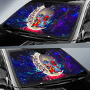 Cute Deadpool And Stitch Love You To The Moon Galaxy Car Auto Sunshades Nearkii