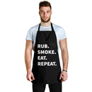 Rub Smoke Eat Repeat Custom Apron Gift for Cooking Guys Nearkii