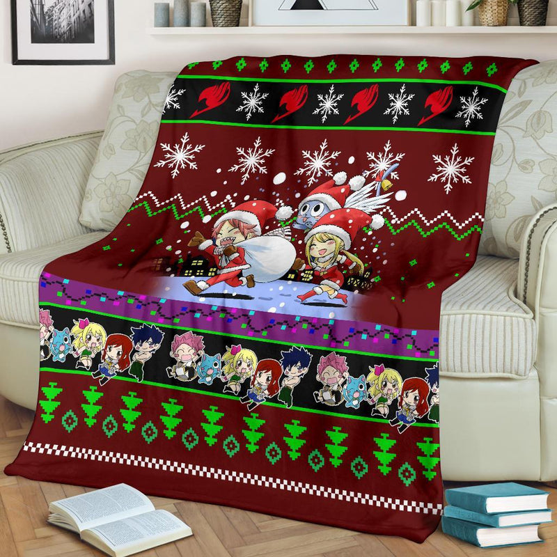 Red Fairy Tail Christmas Blanket Amazing Gift Idea Nearkii