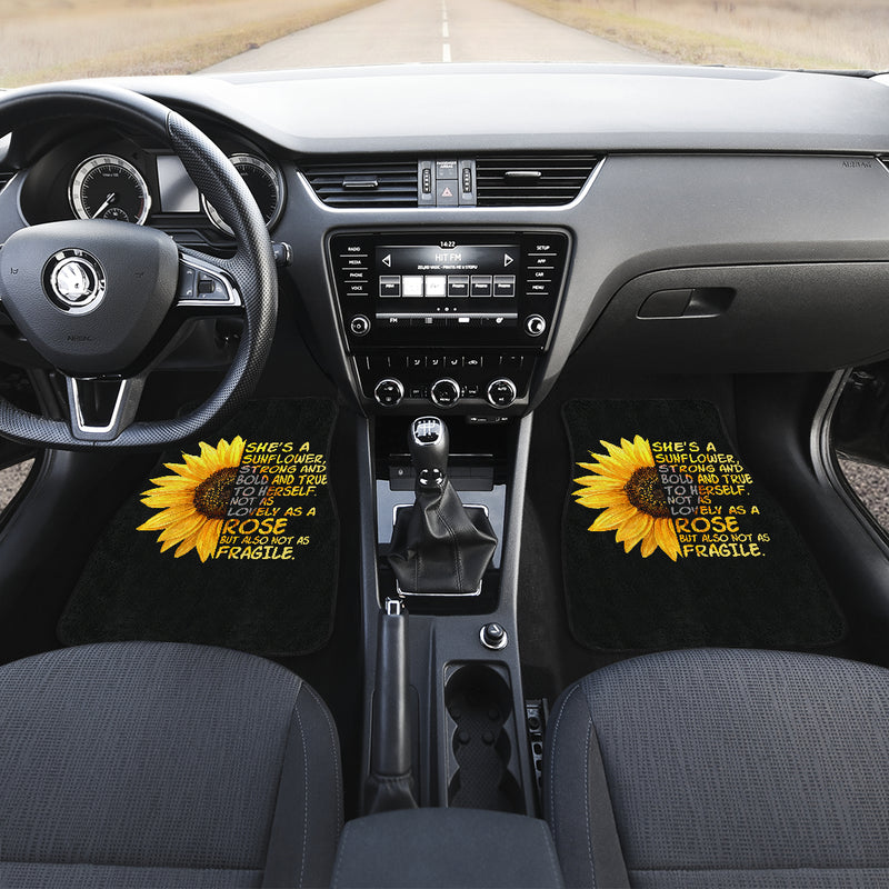 Sunflowers She'S A Sunflower Front And Back Car Mats (Set Of 4) Nearkii