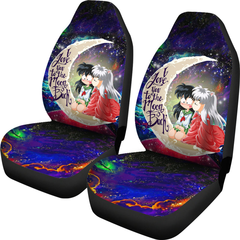Inuyasha Love You To The Moon Galaxy Car Seat Covers Nearkii