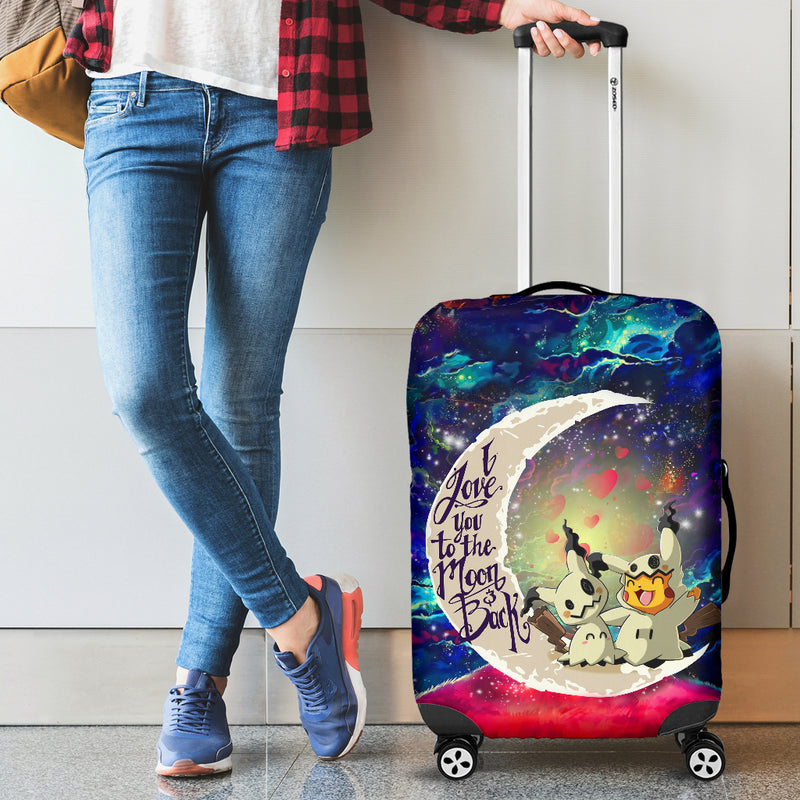 Pikachu Horro 2 Love You To The Moon Galaxy Luggage Cover Suitcase Protector Nearkii