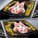 Anya Spy X Family Sunflower Zipper Car Auto Sunshades Nearkii
