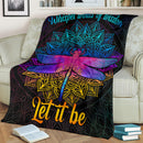 Dragonfly Mandala Let It Be Premium Blanket Nearkii