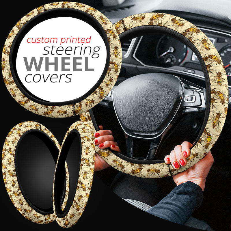 Honey Bee Premium Car Steering Wheel Cover Nearkii