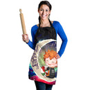 Cute Hinata Haikyuu Love You To The Moon Galaxy Custom Apron Best Gift For Anyone Who Loves Cooking