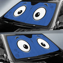 Blue Slight Surprised Cartoon Eyes Car Auto Sunshades Nearkii