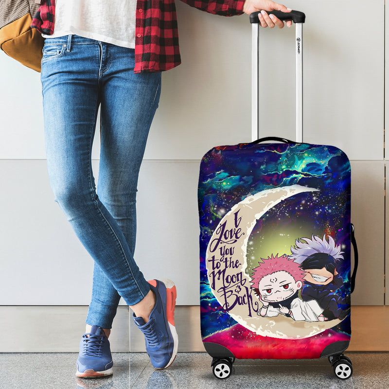 Jujutsu Kaisen Gojo Sakuna Chibi Anime Love You To The Moon Galaxy Luggage Cover Suitcase Protector Nearkii