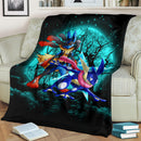 Greninja Satoshi And Mega Lucario Pokemon Moonlight Halloween Premium Blanket Nearkii