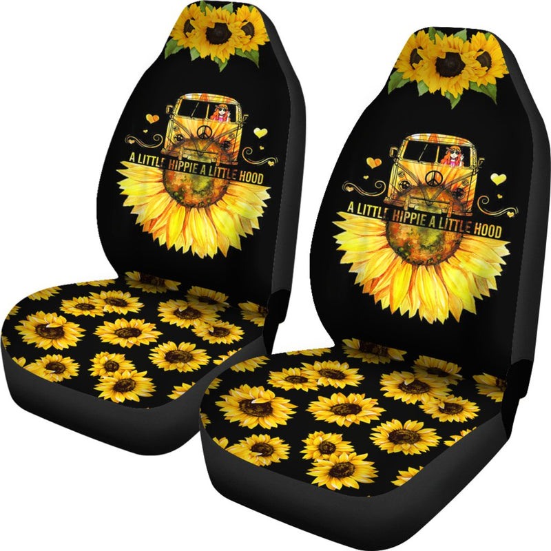 Best Sunflower A Little Hippie A Little Hood Premium Custom Car Seat Covers Decor Protector Nearkii