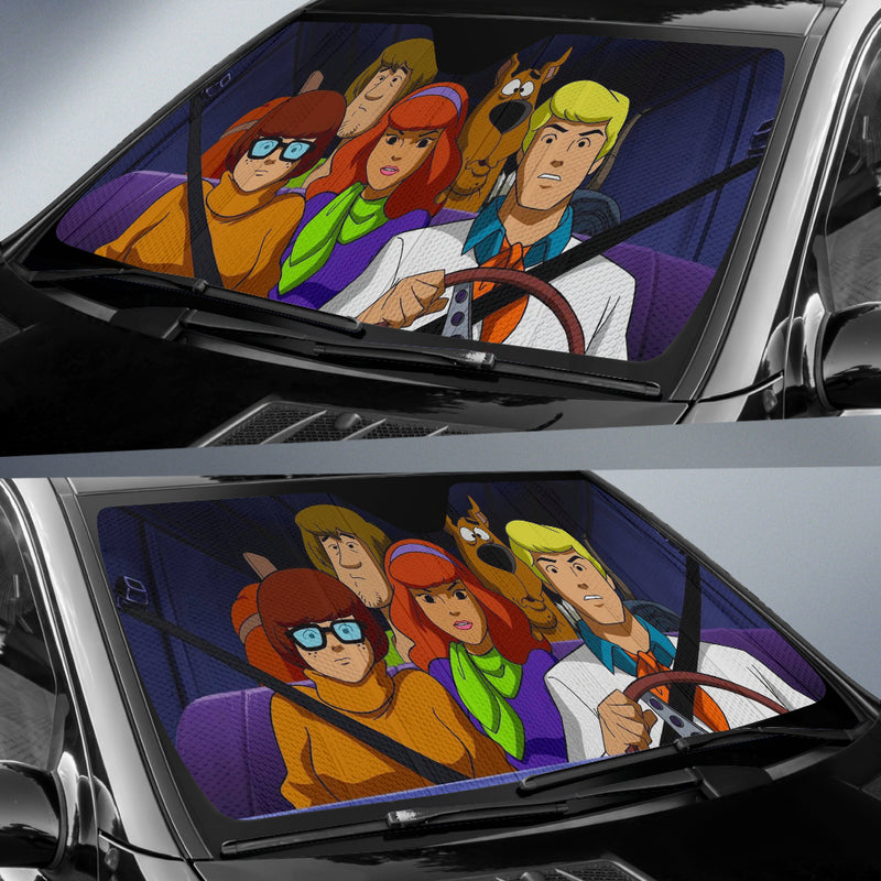 Scooby Doo Driving Funny Car Auto Sunshades Nearkii