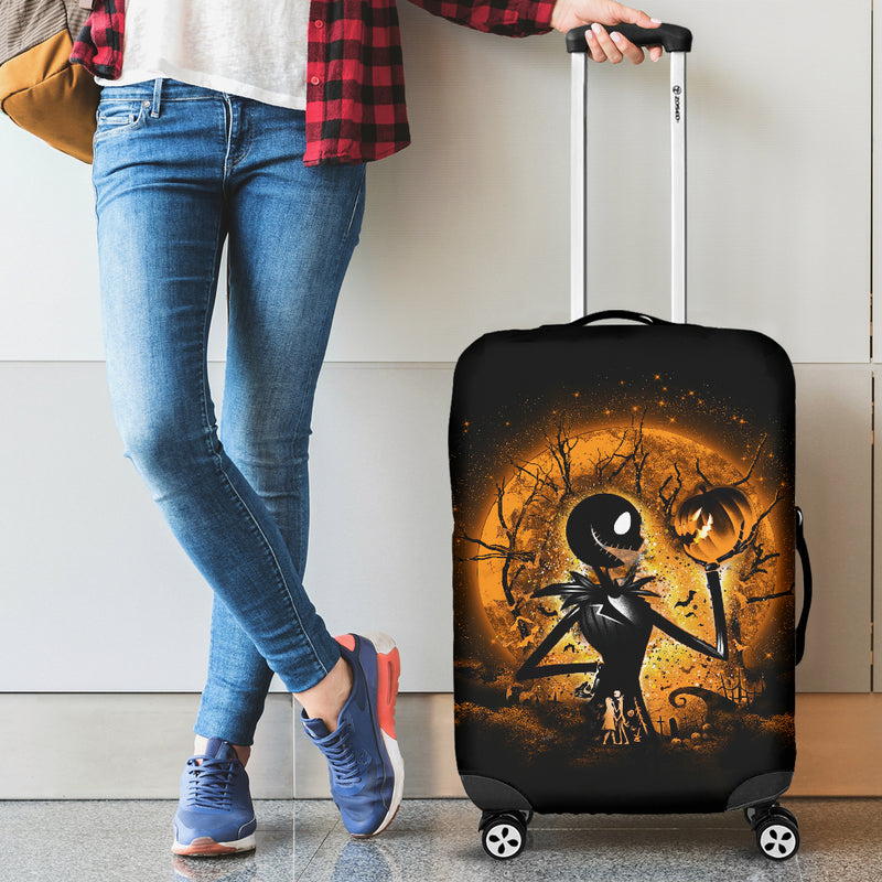 Jack Nightmare Before Christmas Moonlight Luggage Cover Suitcase Protector Nearkii