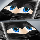 Funny Cute Anime Lady Cartoon Girly Black Car Auto Sunshades Nearkii