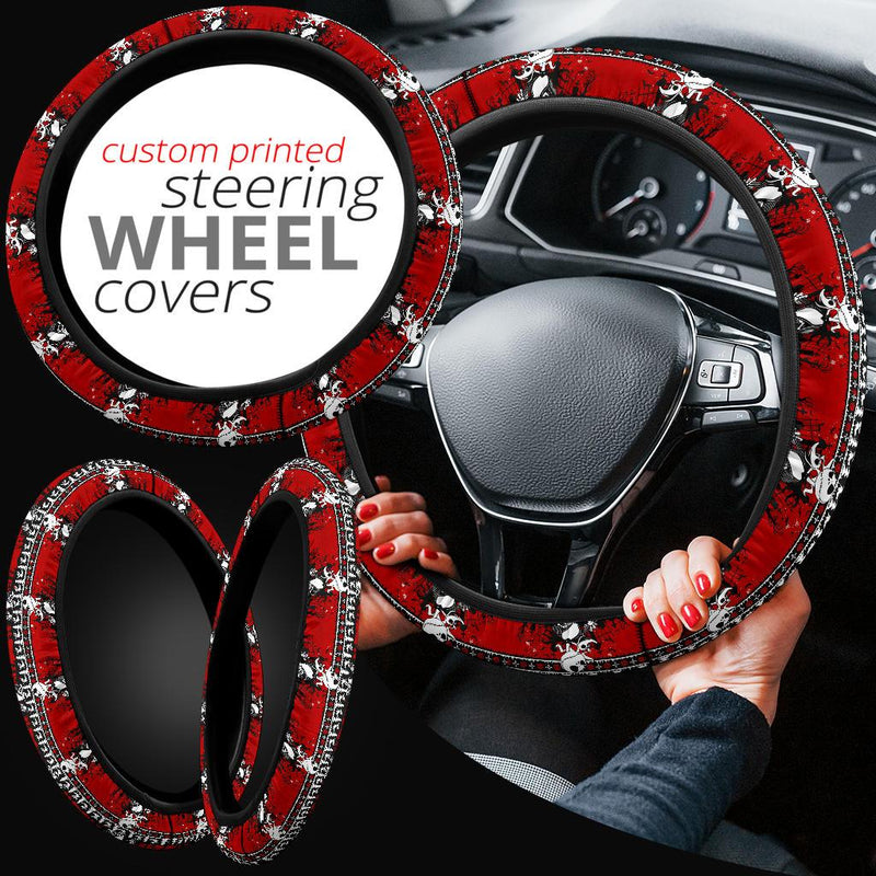 Jack Skellington Nightmare Before Christmas Premium Custom Car Steering Wheel Cover Nearkii