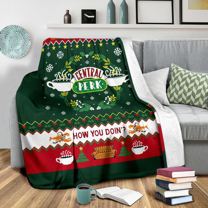 How You Doin Ugly Christmas Custom Blanket Home Decor Nearkii