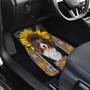 Bernese Mountain Dog Sunflower Hippie Car Floor Mats Car Accessories Nearkii