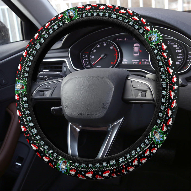 Rick And Morty Christmas Premium Custom Car Steering Wheel Cover No reviews Nearkii