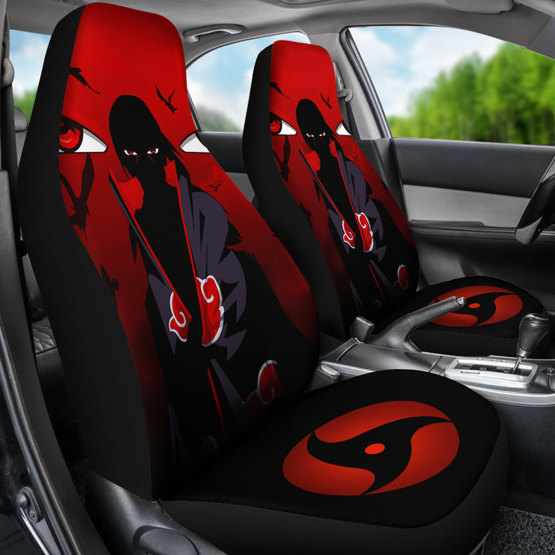 Cool Itachi Akatsuki Premium Custom Car Seat Covers Decor Protectors Nearkii