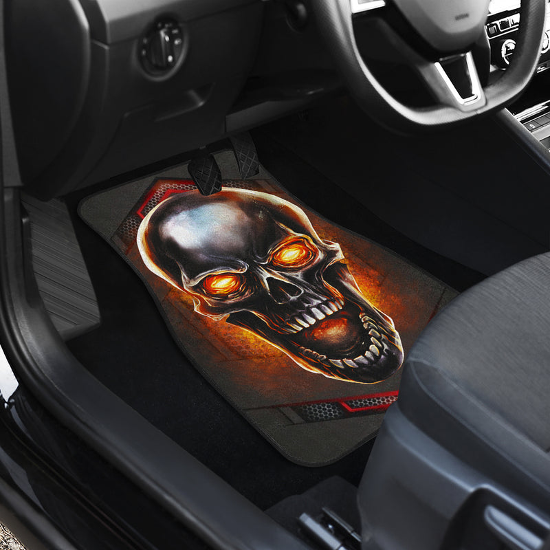 Metal Skull Fire Jeep Premium Car Floor Mats Car Accessories Nearkii