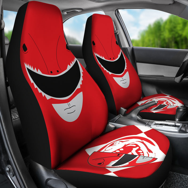 Mighty Morphin Power Rangers Red Premium Custom Car Seat Covers Decor Protectors Nearkii