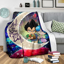 Vegeta And Bulma Dragon Ball Love You To The Moon Galaxy Blanket Nearkii