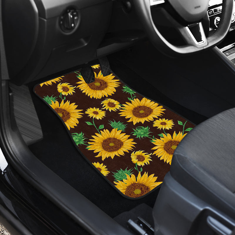 Sunflowers Floral Car Floor Mats Car Accessories Nearkii
