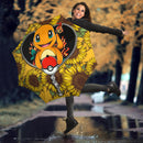 Charmander Pokemon Sunflower Zipper Umbrella Nearkii