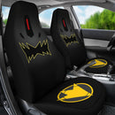 Black Dino Thunder Power Rangers Premium Custom Car Seat Covers Decor Protectors Nearkii