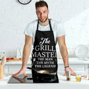 The Grill Master The Man BBQ Custom Apron Best Gift For Anyone Who Loves Cooking