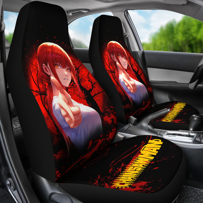 Makima Moonlight Chainsaw Man Premium Custom Car Seat Covers Decor Protectors Nearkii