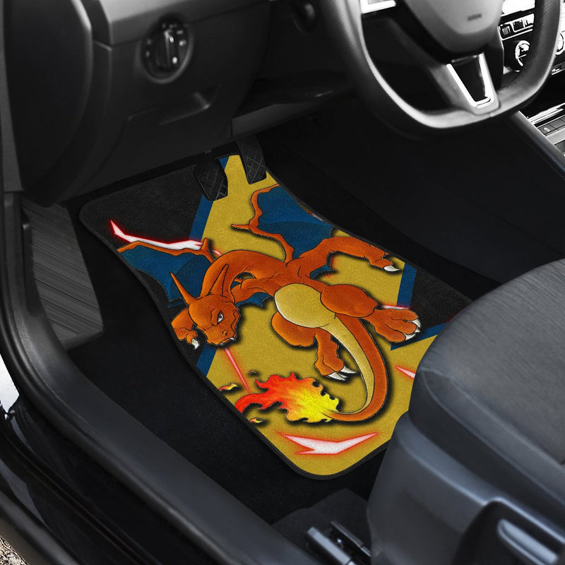 Charizard Car Floor Mats Custom Anime Pokemon Car Interior Accessories Nearkii