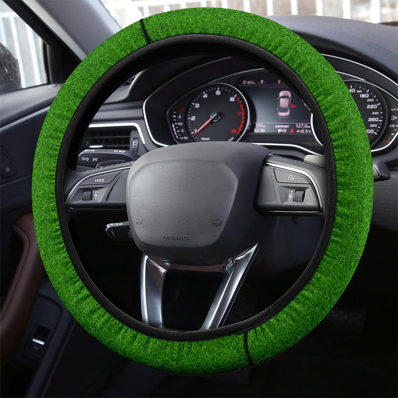 Green Grass Premium Car Steering Wheel Cover Nearkii