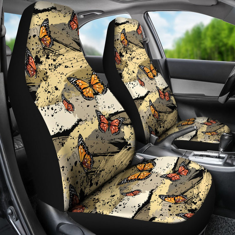 Best Painting Butterfly Art Premium Custom Car Seat Covers Decor Protector Nearkii