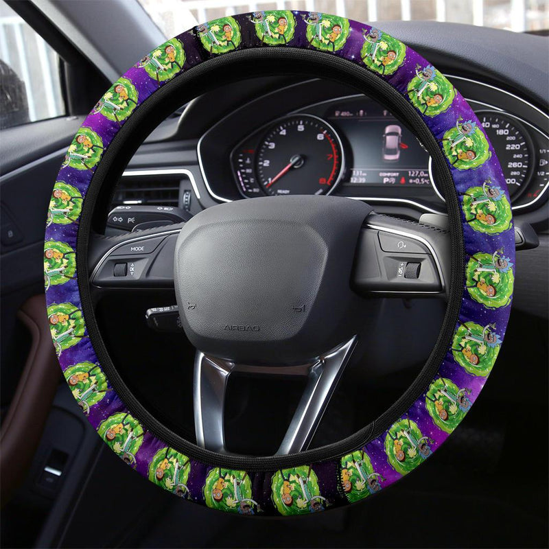 Rick And Morty Custom Car Steering Wheel Cover Nearkii