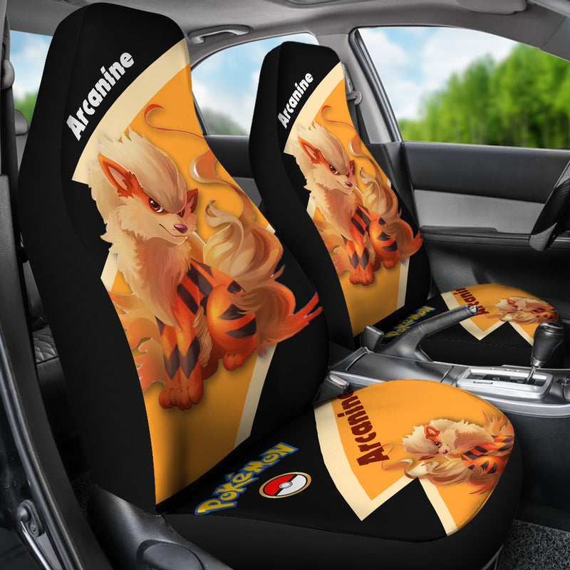 Arcanine Pokemon Premium Custom Car Seat Covers Decor Protectors Nearkii