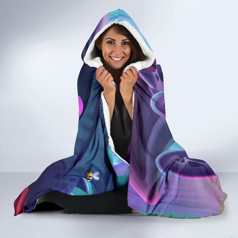 Stitch And Toothless Economy Hooded Blanket Nearkii