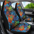 Best Abstract Seamless Graffiti Premium Custom Car Seat Covers Decor Protector Nearkii