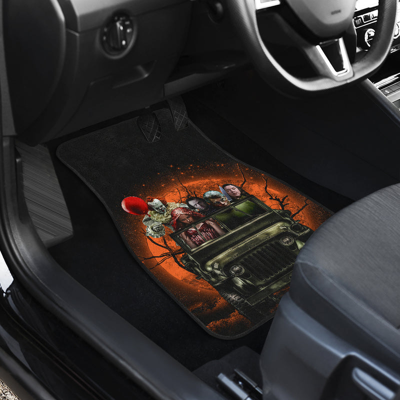 Pennywise Horror Ride Jeep Halloween Darkness Moonlight Car Floor Mats Car Accessories Nearkii