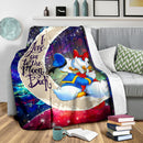 Couple Cute Duck Couple Love You To The Moon Galaxy Blanket Nearkii