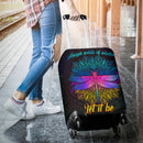 Dragonfly Mandala Let It Be Luggage Cover Suitcase Protector Nearkii
