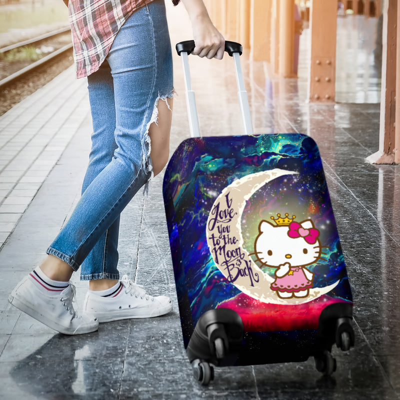 Hello Kitty Love You To The Moon Galaxy Luggage Cover Suitcase Protector Nearkii