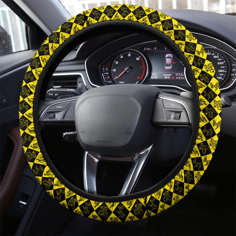 Harry Potter Yellow Premium Car Steering Wheel Cover Nearkii