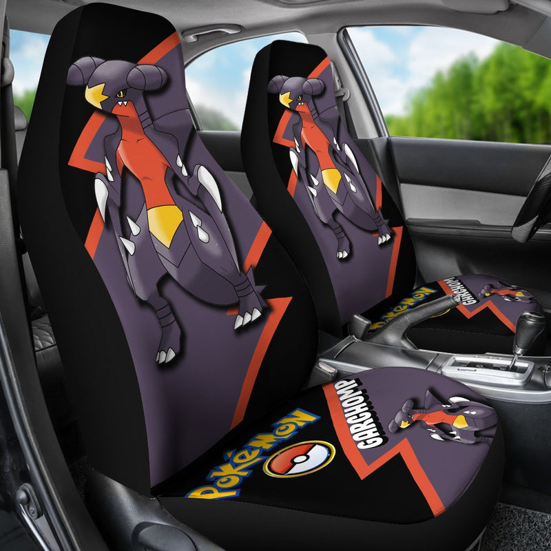 Garchomp Car Seat Covers Custom Anime Pokemon Car Accessories Nearkii