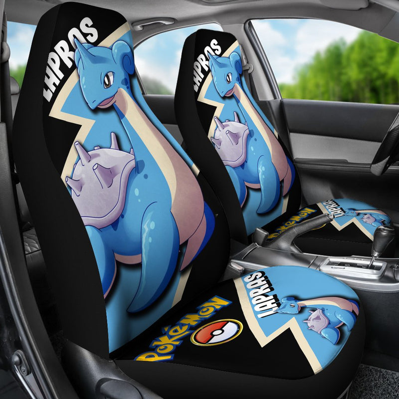Lapras Car Seat Covers Custom Anime Pokemon Car Accessories Nearkii