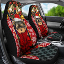 Yorkshire Terrier Puppy Santa Claus Premium Custom Car Premium Custom Car Seat Covers Decor Protectors Decor Protector Nearkii
