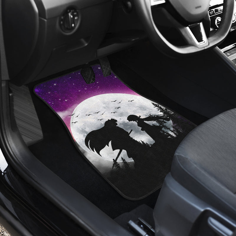 Inuyasha Couple Moon Night Galaxy Car Floor Mats Car Accessories Nearkii