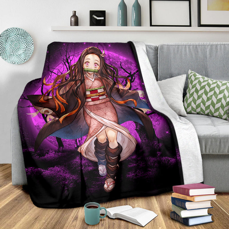 Nezuko Demon Slayer Moonlight Premium Blanket Nearkii